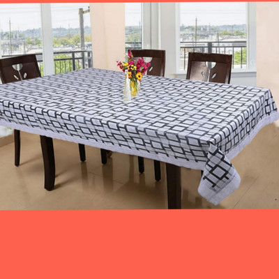 ZITIN Solid 6 Seater Table Cover(Multicolor, Plastic)