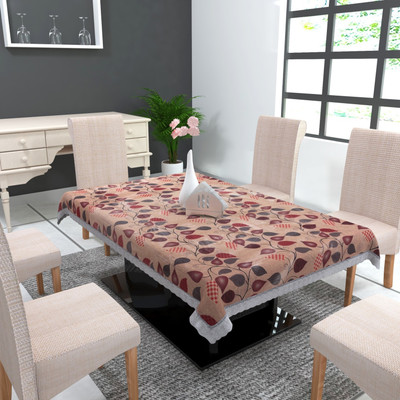 TANLOOMS Printed 2 Seater Table Cover(Multicolor, PVC)