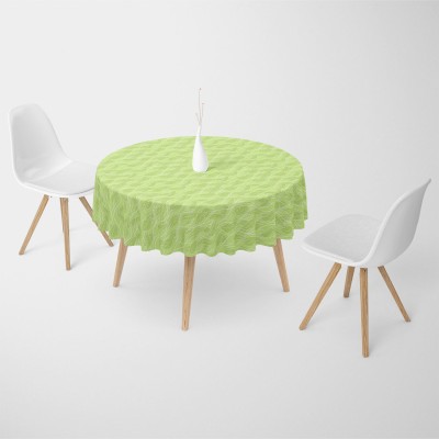 Artzfolio Printed 6 Seater Table Cover(Green, Velvet)