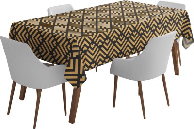 Vargottam Printed 4 Seater Table Cover(Yellow3, Polyester)