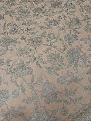 RajoDyana Cotton 4 Seater Self Design Table Cover(Yellow)