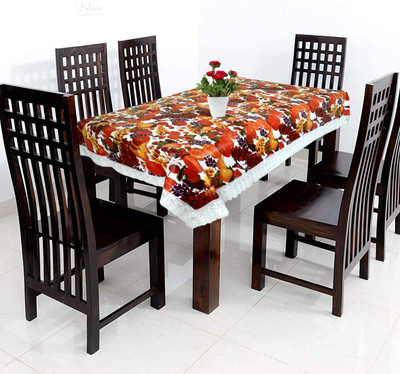 MANUFACTORY Printed 4 Seater Table Cover(Multicolor, PVC)