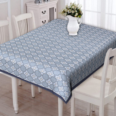 Texstylers Cotton 8 Seater Abstract Table Cover(Multicolor)