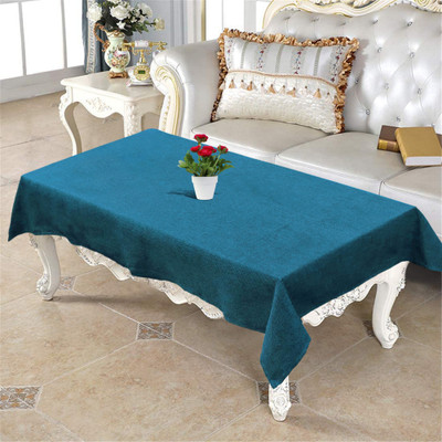 KUBER INDUSTRIES Self Design 4 Seater Table Cover(Green, Cotton)