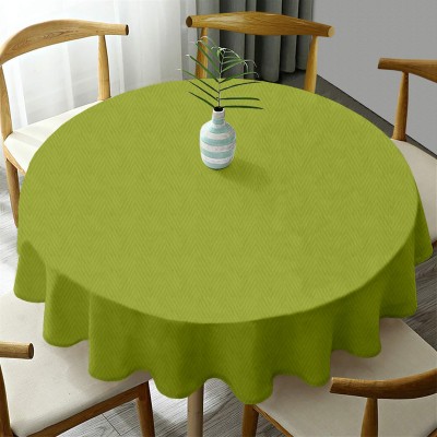 OASIS Solid 6 Seater Table Cover(Green, Cotton)