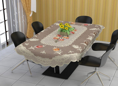 EASTTARDOMM Floral 6 Seater Table Cover(Multicolor, Cotton)