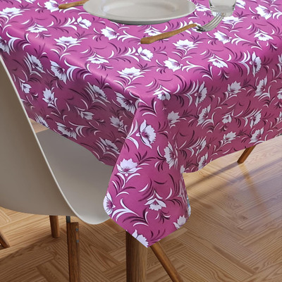 shrinitya Polyester 4 Seater Floral Table Cover(Multicolor)