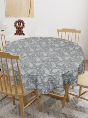 Go Texstylers Printed 4 Seater Table Cover(Brown, Cotton)