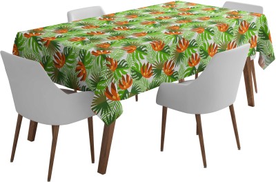 Vargottam Printed 4 Seater Table Cover(Pear Green2, Polyester)