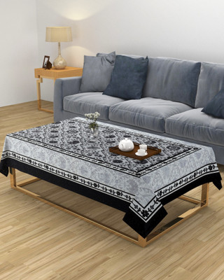 MHF Printed 8 Seater Table Cover(Grey, Polyester)