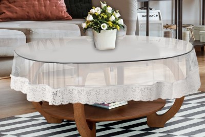 VGS FASHION Solid 6 Seater Table Cover(TRANSPARENT, PVC)