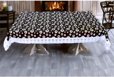 GDS PVC 4 Seater Floral Table Cover(Multicolor)
