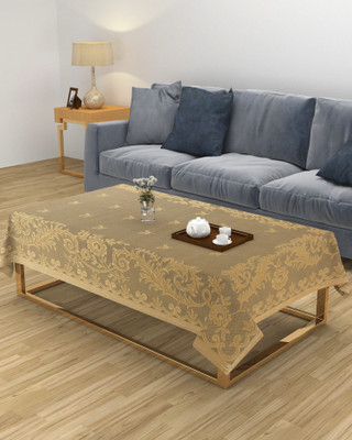 MHF Abstract 8 Seater Table Cover(Beige, Polyester)