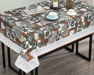 The Furnishing Tree Self Design 8 Seater Table Cover(Multicolor, PVC)