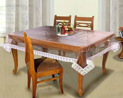 Shri Ganesh Handloom Solid 8 Seater Table Cover(Transparent, PVC)