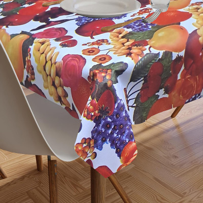 shrinitya Polyester 4 Seater Floral Table Cover(Multicolor)