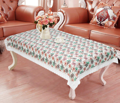 Dakshya Industries Printed 4 Seater Table Cover(Green, PVC)