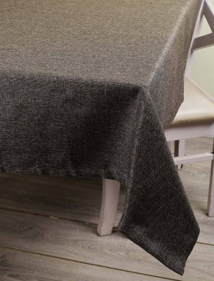 Lushomes Self Design 6 Seater Table Cover(Brown, Cotton)