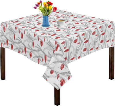 OASIS Printed 2 Seater Table Cover(Grey, Cotton)