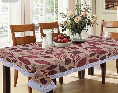 ZITIN Floral, Printed 6 Seater Table Cover(Multicolor, PVC)