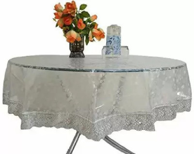 Shri Ganesh Handloom Solid 4 Seater Table Cover(Transparent, PVC)