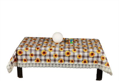CHANDER Printed 4 Seater Table Cover(Multicolor, Plastic)
