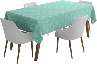 Vargottam Printed 4 Seater Table Cover(Aquamarine, Polyester)