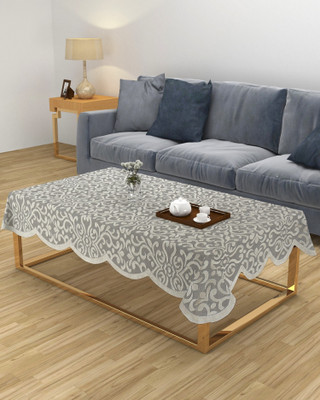 MHF Abstract 8 Seater Table Cover(Cream, Polyester)