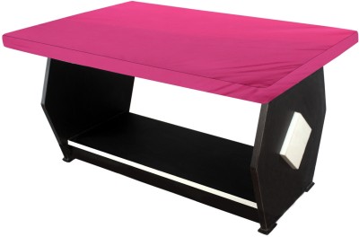 Stylista Solid 2 Seater Table Cover(Pink, Polyester)