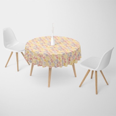 Artzfolio Printed 6 Seater Table Cover(Multicolor, Velvet)