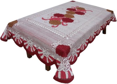 SGYT Solid 4 Seater Table Cover(Maroon, Polyester)