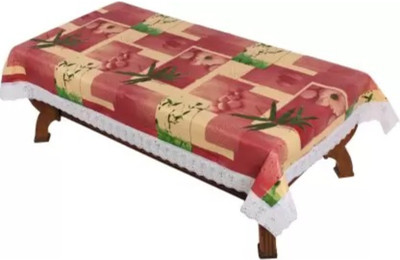CASA FURNISHING PVC 4 Seater Floral Table Cover(Multicolor)