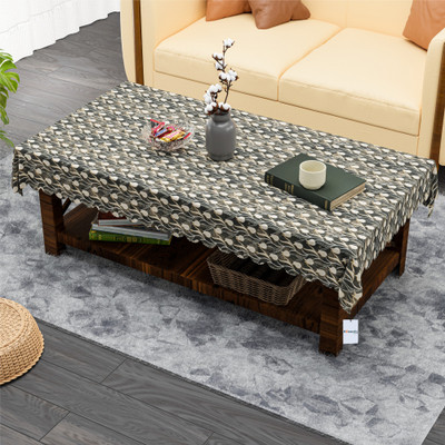 HOMESTIC Printed 4 Seater Table Cover(Brown, Cotton)