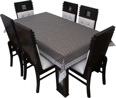 Wings Star Printed 8 Seater Table Cover(Multicolor, Polyester)