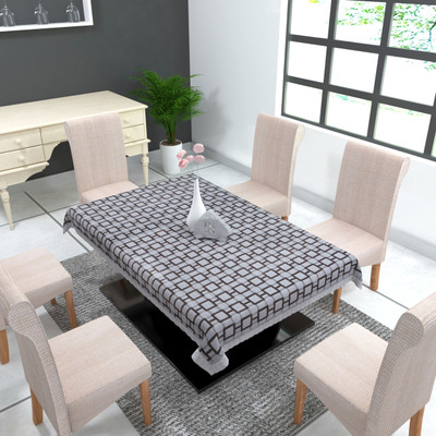 MONKDECOR Printed 4 Seater Table Cover(Multicolor, PVC)