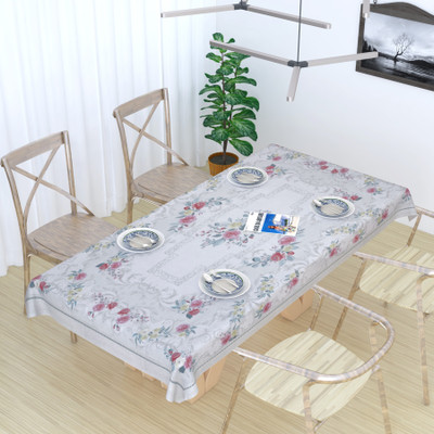MONKDECOR Floral 6 Seater Table Cover(Panel Design-5, Cotton)