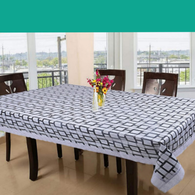 ZITIN Solid 6 Seater Table Cover(Multicolor, Plastic)