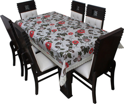 Wings Star Printed 8 Seater Table Cover(Multicolor, Polyester)