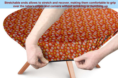 The Furnishing Tree Printed 8 Seater Table Cover(PM18, Polyester)