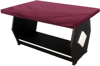 Stylista Solid 4 Seater Table Cover(Maroon, Polyester)