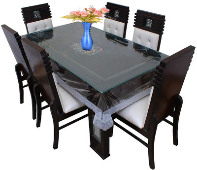 Creadcraft Solid 4 Seater Table Cover(Multicolor, Polyester)