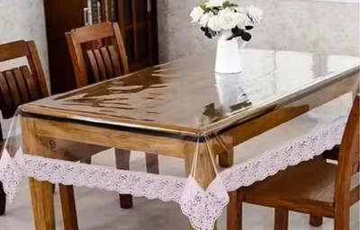 SARUPYA PVC 6 Seater Solid Table Cover(Multicolor)