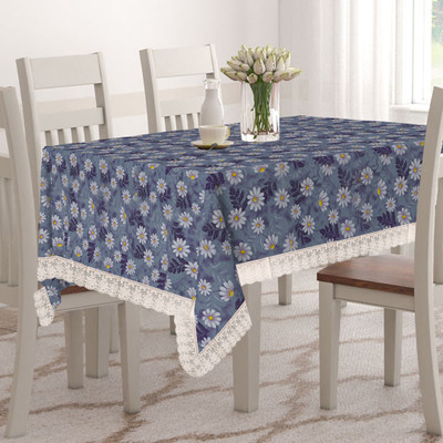 Wings Star Printed 4 Seater Table Cover(Multicolor, Polyester)