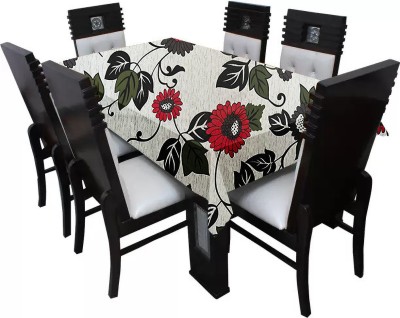 SLACXICO Printed 8 Seater Table Cover(Multicolor, PVC)