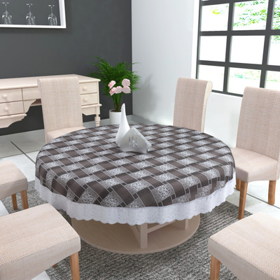 TANLOOMS Printed 4 Seater Table Cover(Multicolor, PVC)