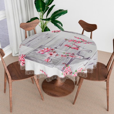 KUBER INDUSTRIES Self Design 4 Seater Table Cover(Gray, PVC)