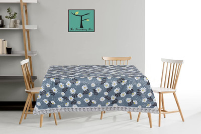 SANRAKSSHAN Printed 4 Seater Table Cover(Multicolor, Polyester)