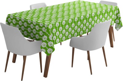 Vargottam Printed 4 Seater Table Cover(Light Green, Polyester)