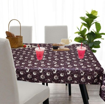 Fabrious Printed 6 Seater Table Cover(Black, Brown, Polyester)