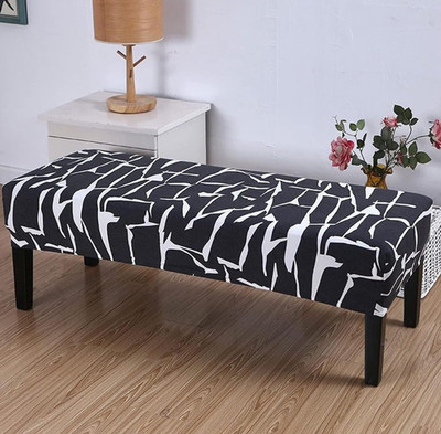 Magic Cover Printed 2 Seater Table Cover(Black, Polyester)